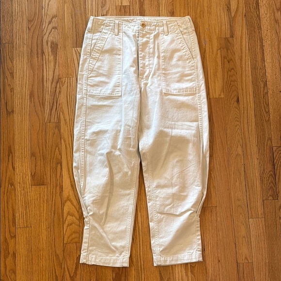 Imogene and Willie L Palmore ivory White Casual Pants great pre owned condition - Picture 1 of 10
